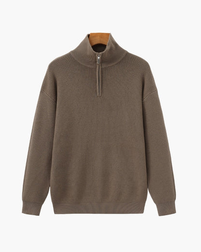 Refined Half-Zip Knit Pullover