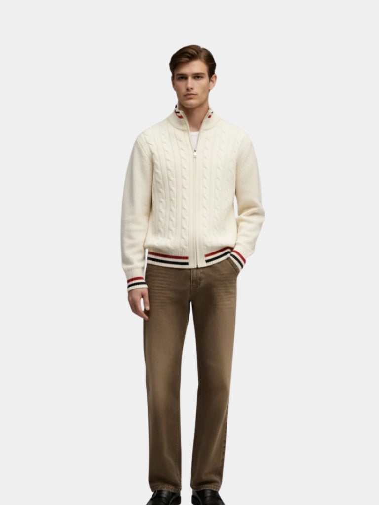 Essential Rollkragenpullover mit halbem Reißverschluss