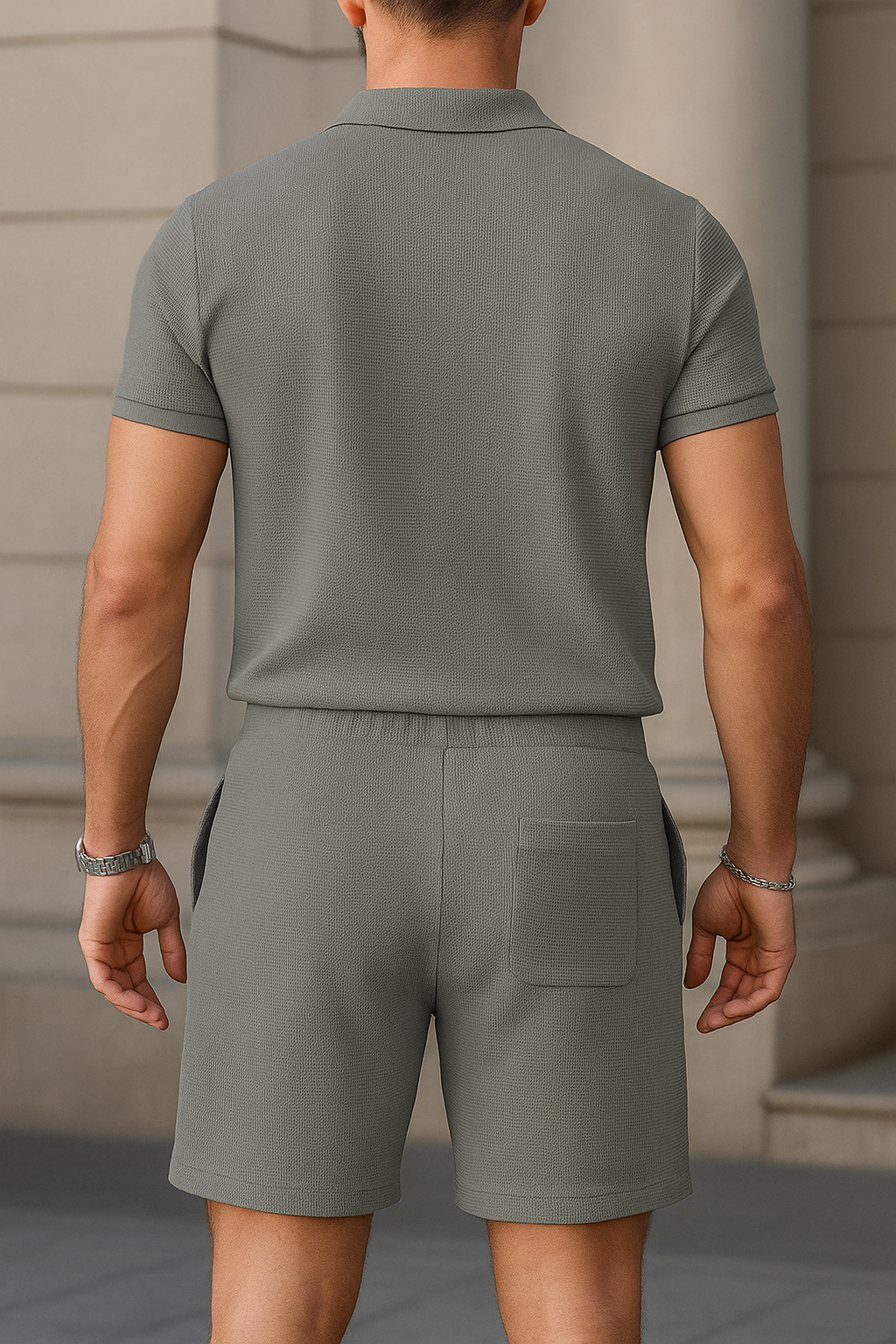 PremiumLässig Set – Poloshirt & Shorts im 2er-Pack